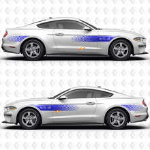 S550 Speed Line Pattern 37L V6 Side Door Vinyl Decals Stickers for Ford Mustang 2