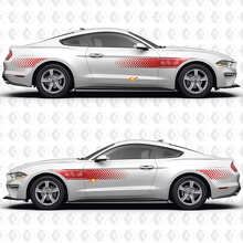 Speed Line Pattern 3.7L V6 Side Doors Vinyl Decals Stickers for Ford Mustang 3