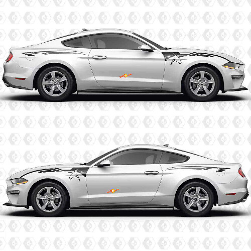 Aero Flow Wing and Quarter Panel Vinyl Decal Sticker Graphics for Musclecar Musclecarmodel