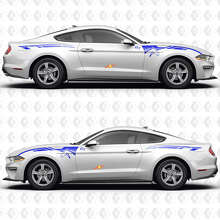 S550 GT Aero Flow Stripes Front Wing and Rear Quarter Panel Vinyl Decals Stickers for Ford Mustang 2