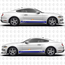 California Special Triple Racing Stripes Side Door Vinyl Decal Sticker Graphics for Musclecar Musclecarmodel 2