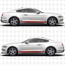 California Special Triple Racing Stripes Side Door Vinyl Decal Sticker Graphics for Musclecar Musclecarmodel 3