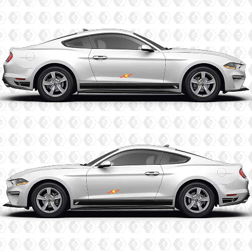 Wide Pinstripe Side Door Vinyl Decal Sticker Graphics for Musclecar Musclecarmodel