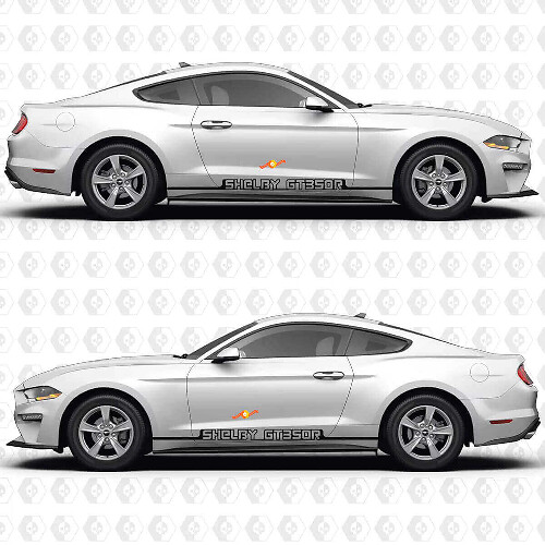 Shelby GT350R Stripes Side Door Vinyl Decal Kit for Musclecar Musclecarmodel S550 _1