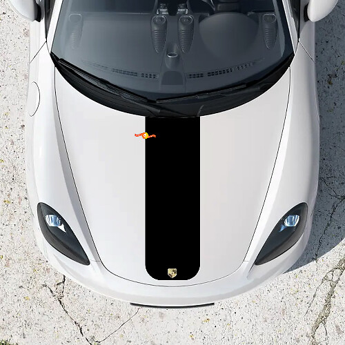 Central Stripe Bonnet Decal Sticker for Porsche Boxster 718