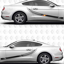 Racing Stripes Side Door Vinyl Decal Sticker for Ford Mustang_2