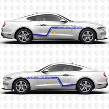 Track Inspired Stripe Side Door Vinyl Decals Stickers for Ford Mustang 2