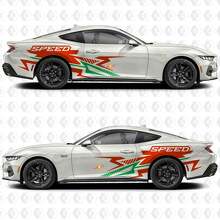 Speed Aggressive Schnittlinien Seiten Tür Vinyl Aufkleber Sticker für Ford Mustang 3