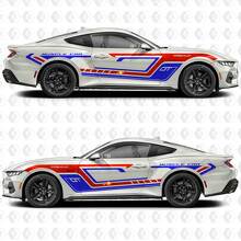 GT Classic Muscle Car Premium Stripes Side Door Vinyl Decals Stickers for Ford Mustang 2