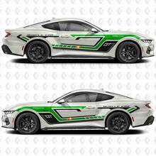 GT Classic Muscle Car Premium Stripes Side Door Vinyl Decals Stickers for Ford Mustang 3