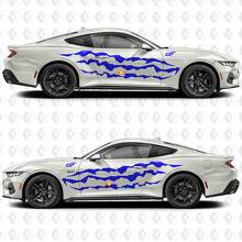 Claw Slash Stripe Side Door Vinyl Decals Stickers for Ford Mustang 2