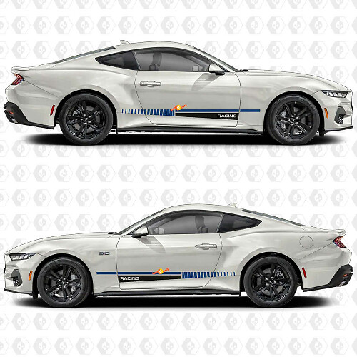 Racing Look Stripe Side Door Vinyl Decal Sticker Graphics for Musclecar Musclecarmodel