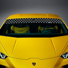 Racing Flag Windscreen Vinyl Decals Stickers for Lamborghini Huracan Evo 2