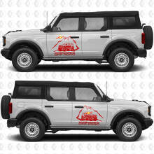 Rock Crawler Off-Road Side Doors Vinyl Decal Sticker For Ford Bronco 3