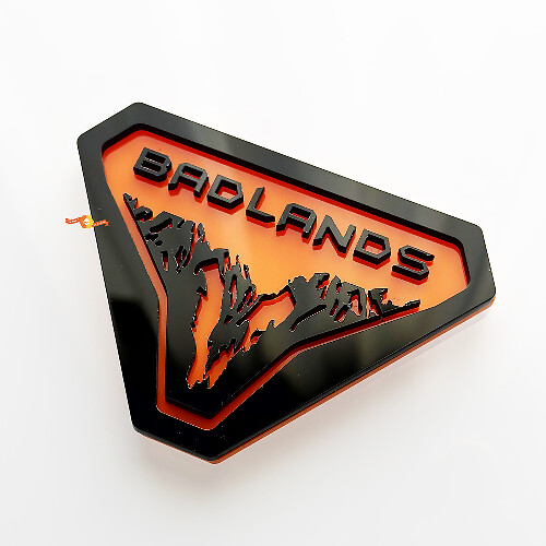 Mountains Badlands Wing Badges Tailgate Emblem 3D Badge 1