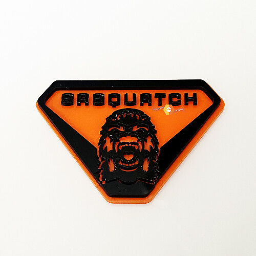 Sasquatch Yeti Wing Mirror Badges Tailgate Emblem 3D Badge 1