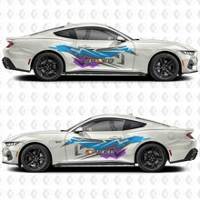 Abstract Speed Art Side Door Vinyl Decal Sticker Graphics for Musclecar Musclecarmodel_3