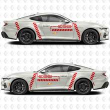 GT Premium Industrial Line Side Door Vinyl Decals Stickers for Ford Mustang 3