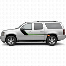 Sweeping Upper Accent Door & Rear Quarter Vinyl Stripes for Chevrolet Suburban GMT900 2007-2014_4