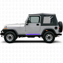 Side Topographic Racing stripe decal sticker for Jeep Wrangler YJ  1987-1995_2