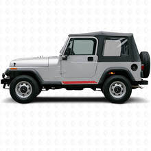 Side Topographic Racing stripe decal sticker for Jeep Wrangler YJ  1987-1995_3