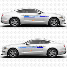 5.0 V8 Coyote TwoTone Stripe Side Door Vinyl Decal Sticker Graphics for Ford Mustang 2