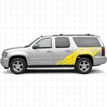 Jagged Door & Rear Quarter Vinyl Stripes for Chevrolet Suburban GMT900 2007-2014_3