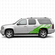 Jagged Door & Rear Quarter Vinyl Stripes for Chevrolet Suburban GMT900 2007-2014_6