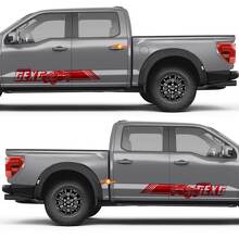 Custom Text Trophy Truck Style Lines Side Doors Vinyl Decal Sticker for Ford F-150 3