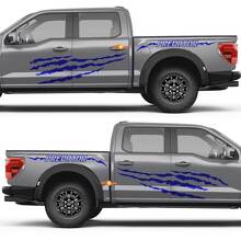 Predator Scratch Lines Side Doors Rear Wing Vinyl Decal Sticker for Ford F-150 2