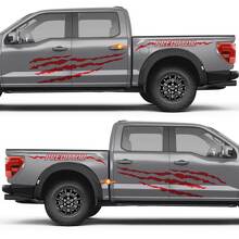 Predator Scratch Lines Side Doors Rear Wing Vinyl Decal Sticker for Ford F-150 3