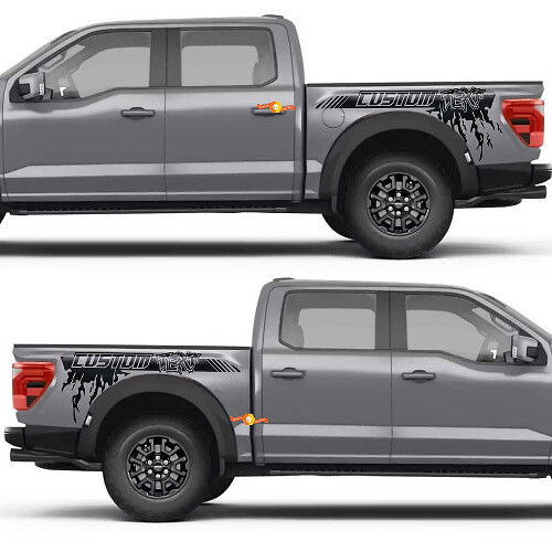 Side Stripe Rear Fender Splash Vinyl Decal Sticker for Ford F-150