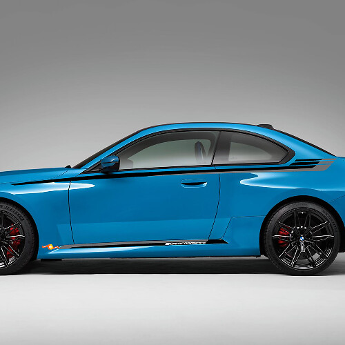 Side Two colours M Performance Decals vinyl sticker for BMW M2 G87 1