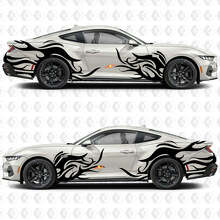 Abstract Graphics Side Doors Fenders Vinyl Decals Stickers for Ford Mustang 3