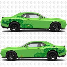 Tongues Of Flame Side Doors Rear Wings Vinyl Decals Stickers for Dodge Challenger 2