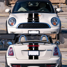 Racing Stripes Bonnet Rear Vinyl Decals Stickers for Mini Cooper R59 3