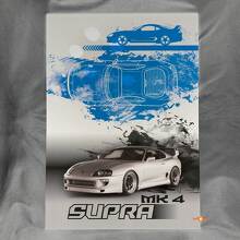 Custom Supra Glossy Acrylic Garage Wall Art Panel for Toyota Supra Fans 2