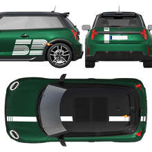 52 Victory Edition Full Kit Stripes Vinyl Decal for Mini Cooper S_3