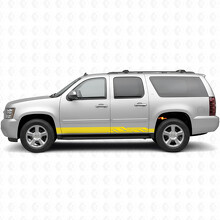 Angular Lightning Door & Rocker Panel Vinyl Stripes for Chevrolet Suburban GMT900 2007-2014_3