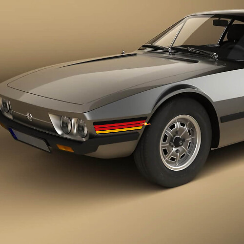 Retro Vintage Stripes Front Wing Vinyl Decal Stickers for Volkswagen SP2