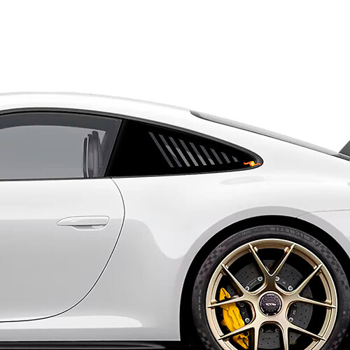 Le Mans Style Rear Side Window Stripe Decals for Porsche 911, Cayman