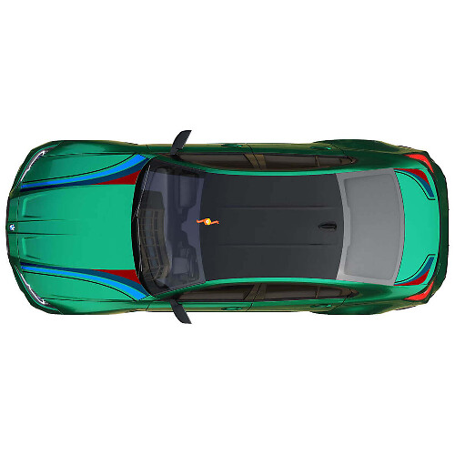 M Performance Bonnet Boot Stripes Vinyl Decal 3 for BMW M3 G80 1