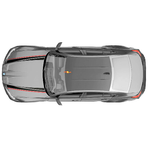M Performance Hood Stripes Vinyl Decal for BMW M3 G80