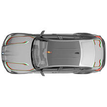 M Performance Bonnet Boot Graphic Stripes Vinyl Decal for BMW M3 G80 3