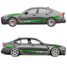 M Performance Side Doors Stripes Wing Vinyl Decal for BMW M3 G80 3