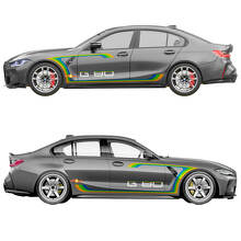 M Performance Side Door Stripes Fender Vinyl Decal 2 for BMW M3 G80 2