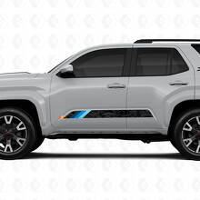 Adhesifs Vinyle Rayures Portes Style Rétro Carte Topographique Pour Toyota 4Runner 6ème Gén 2