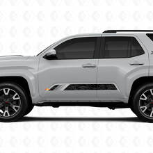 Adhesifs Vinyle Rayures Portes Style Rétro Carte Topographique Pour Toyota 4Runner 6ème Gén 3