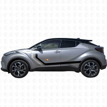 Haritage Vintage Side Stripes Vinyl Stickers Decal For Toyota C-HR 2014 3