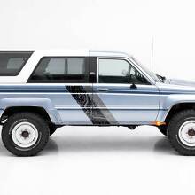 Topographic Map Style Twin Stripes Side Vinyl Stickers Decal For Toyota 4Runner 1984-1989 3